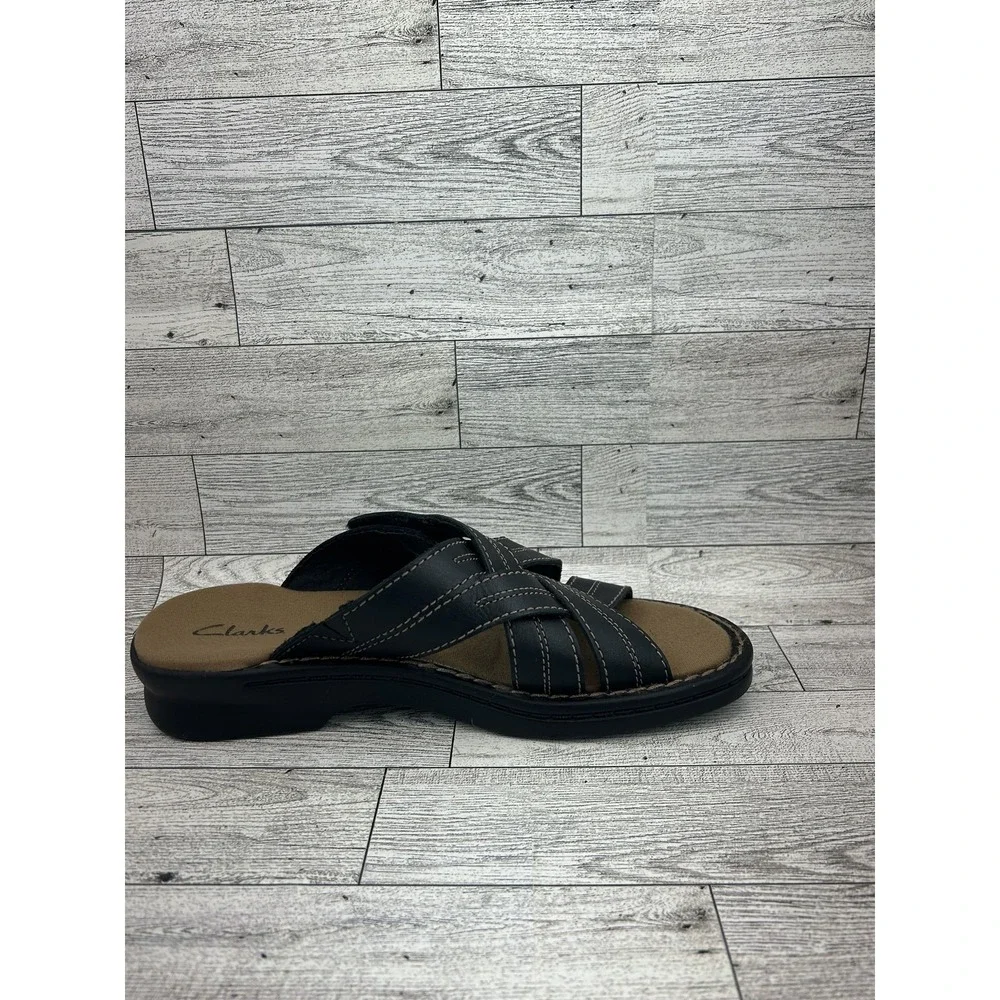 Clarks Sandals‎ Shoes Womens Size 7 Medium Leather Slide Comfort Casual 37319